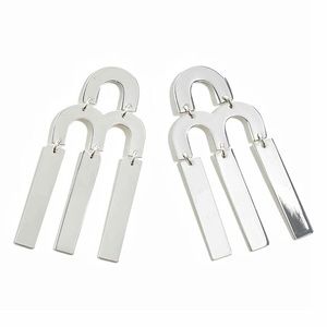 J. Crew Silver Tuning Fork earrings NWT